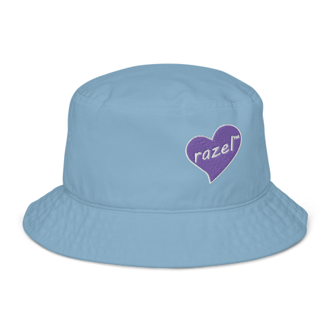 razel™ Purple Hearted Bucket Hat (Embroidery)