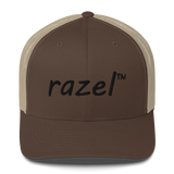 Black razel™ Trucker Hat