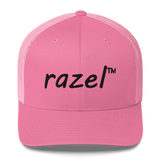 Black razel™ Trucker Hat
