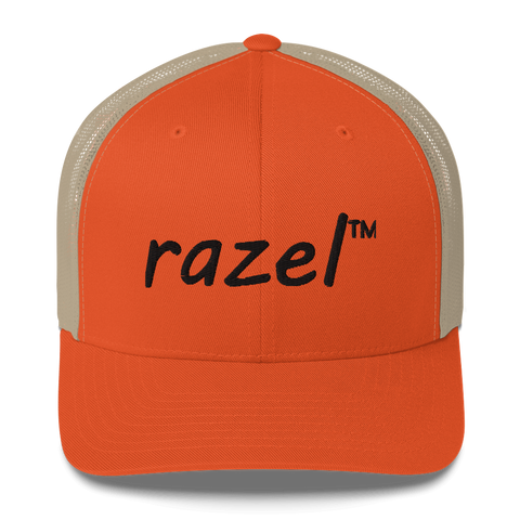 Black razel™ Trucker Hat