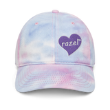 razel™ Purple Hearted Tye-Dye Dad Hat