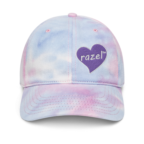 razel™ Purple Hearted Tye-Dye Dad Hat