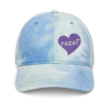 razel™ Purple Hearted Tye-Dye Dad Hat