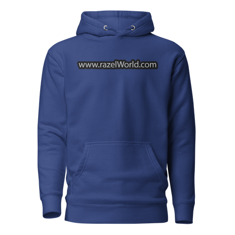 Embroidered www.razelWorld.com Hoodie (Inverted)